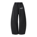 320GSM Men's Textured Denim Curved Panel Pants snow washed