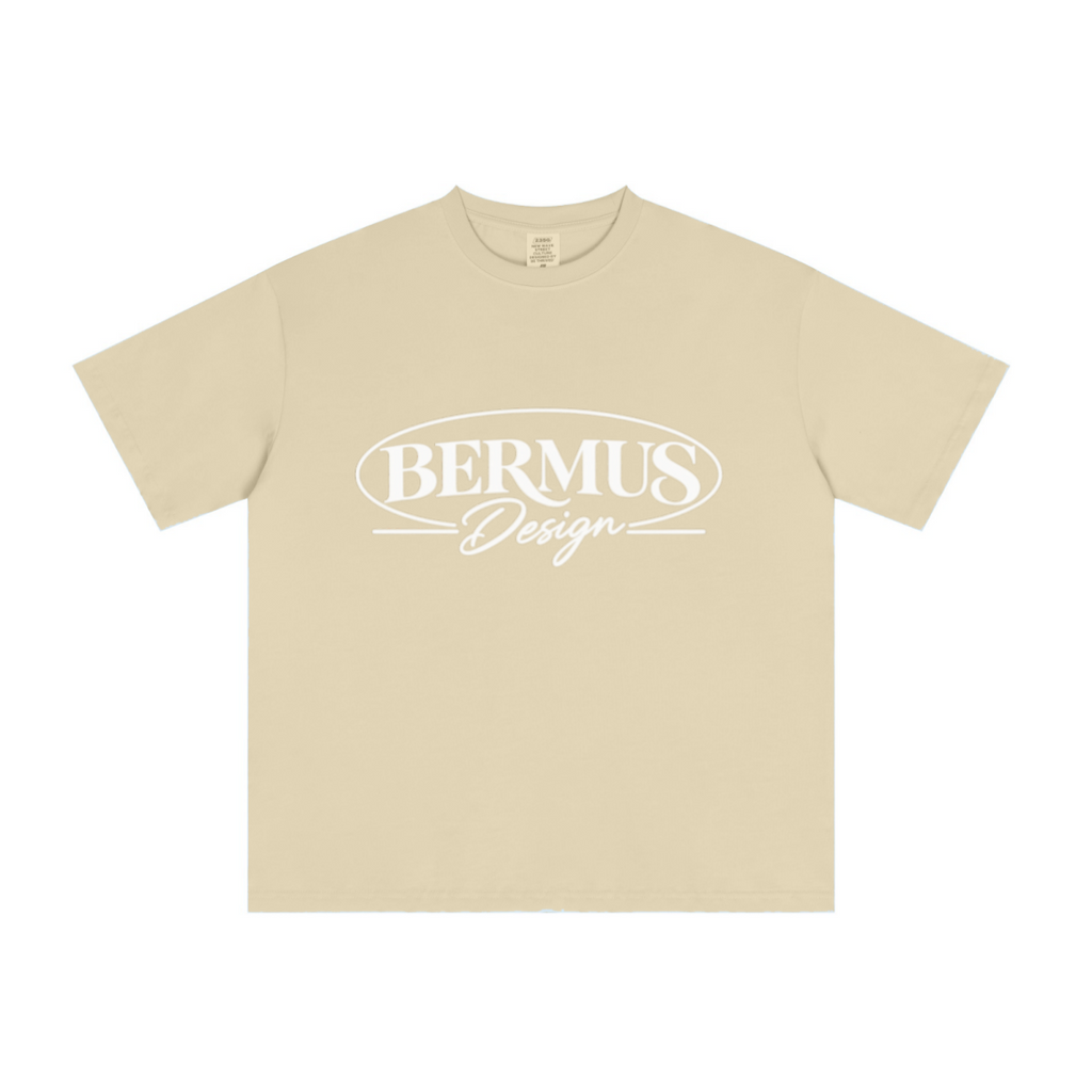 235GSM Men's Low-Shrink Cool-Touch Cotton T-Shirt Light yellow