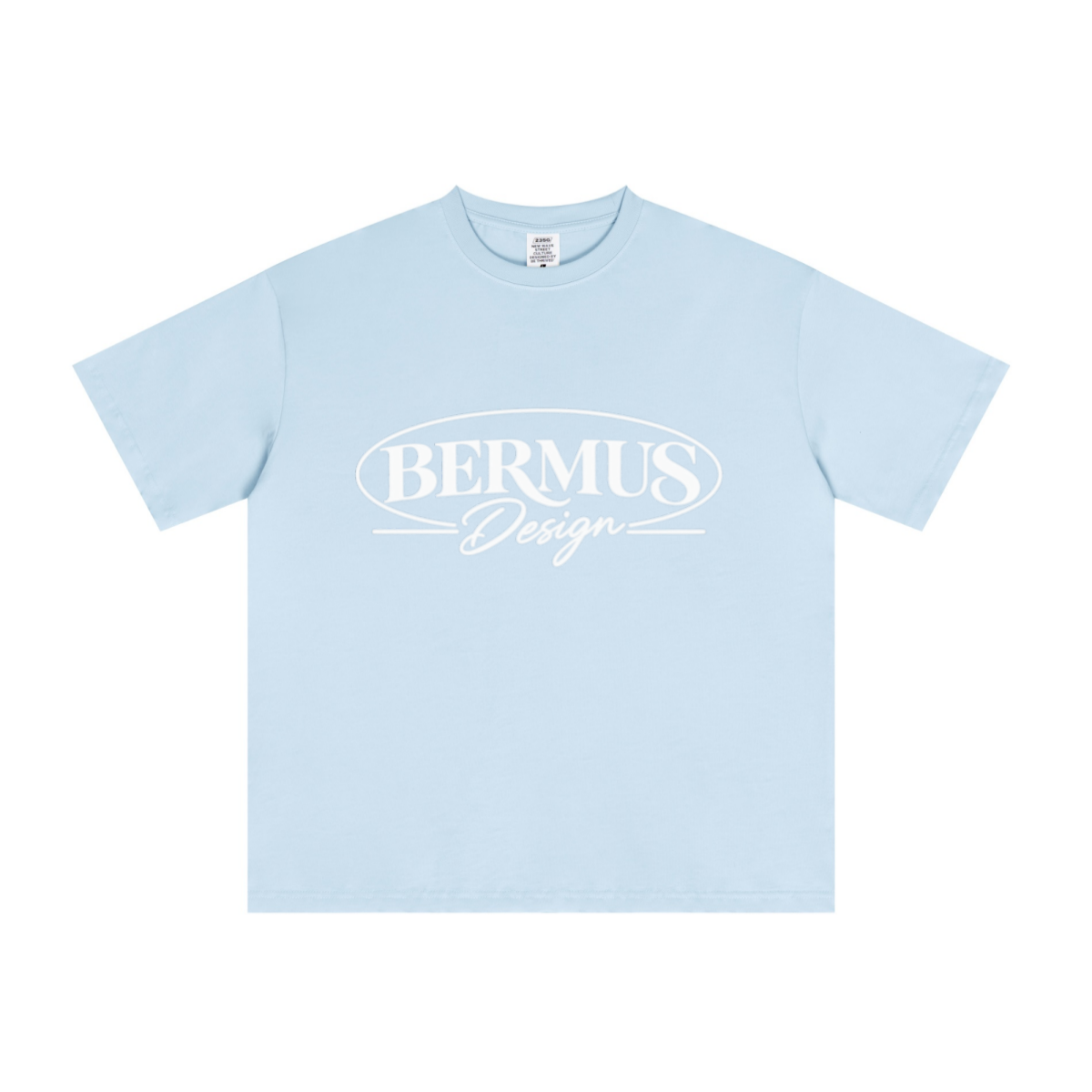 235GSM Men's Low-Shrink Cool-Touch Cotton T-Shirt Light blue