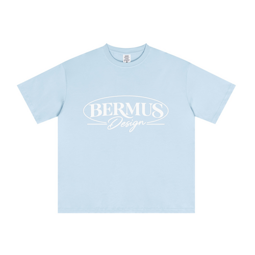 235GSM Men's Low-Shrink Cool-Touch Cotton T-Shirt Light blue