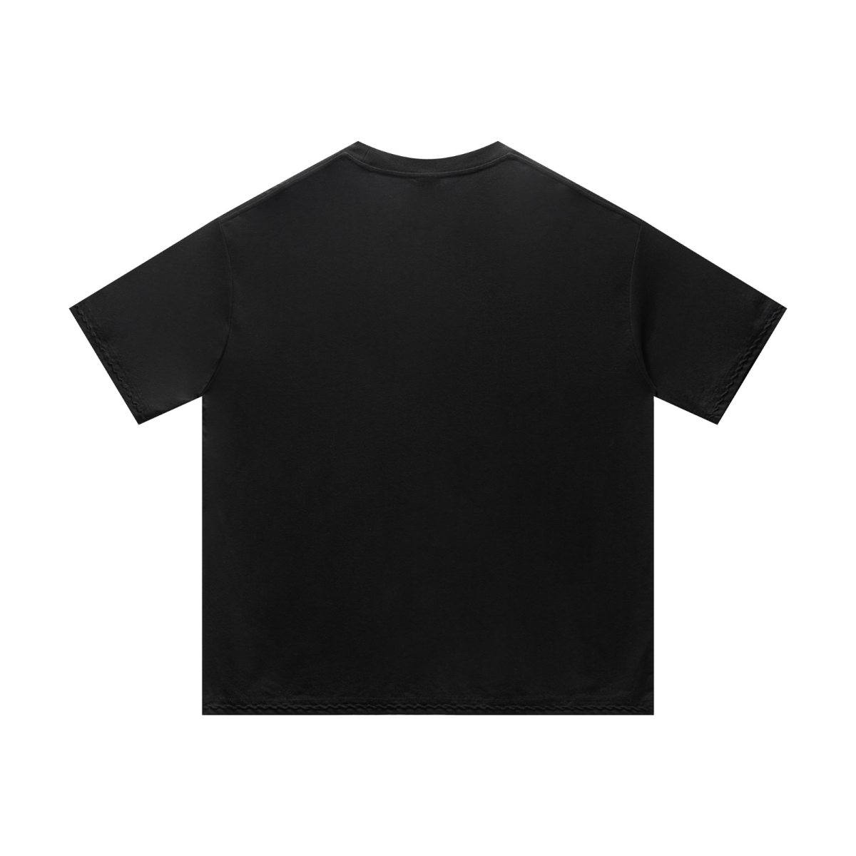200GSM Linen Tencel Lyocell Sorona Blend Relaxed Fit T-Shirt Black