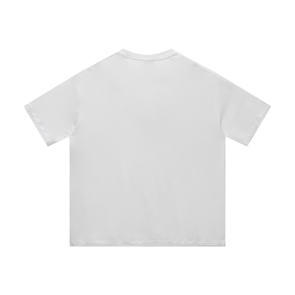 200GSM Linen Tencel Lyocell Sorona Blend Relaxed Fit T-Shirt White