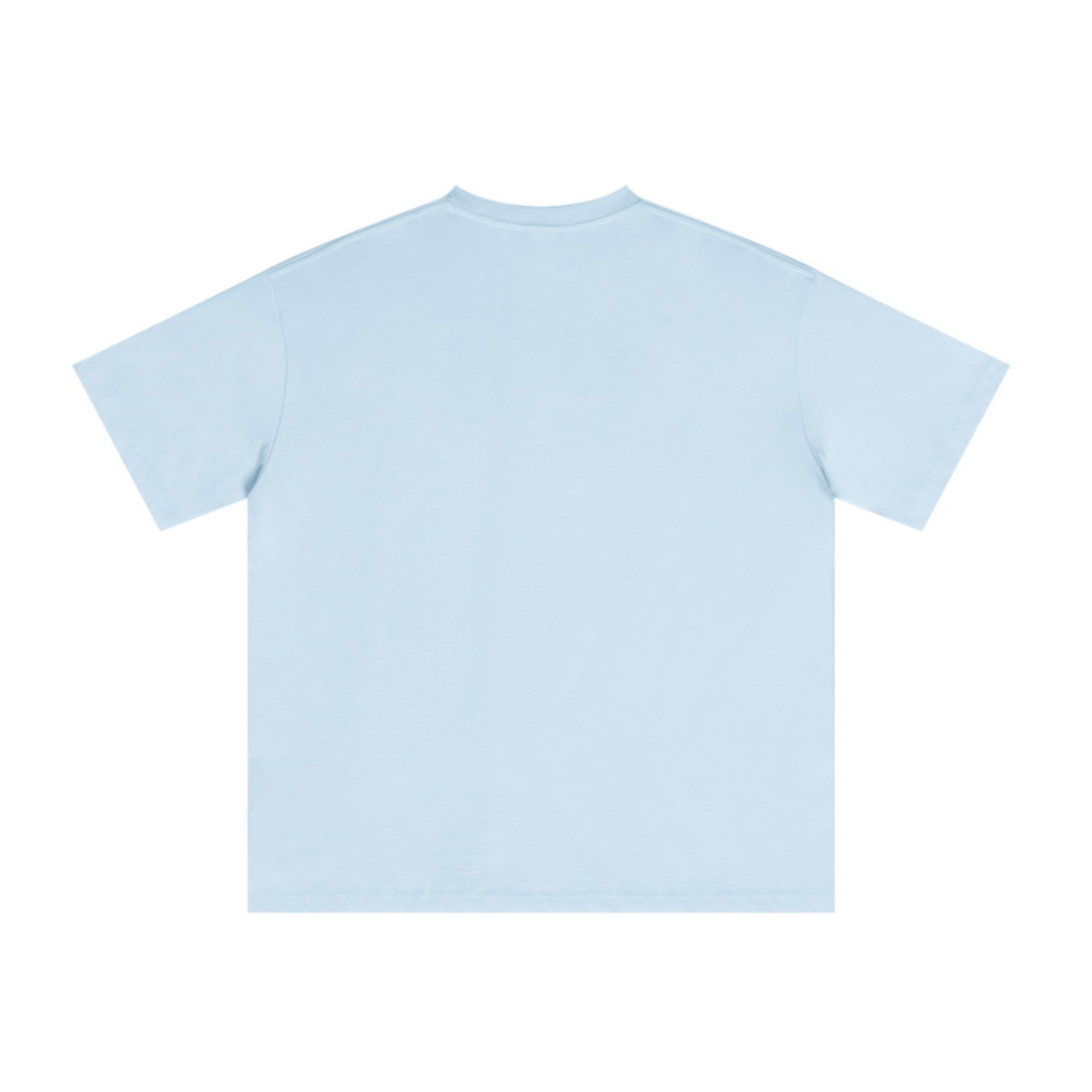 235GSM Men's Low-Shrink Cool-Touch Cotton T-Shirt Light blue